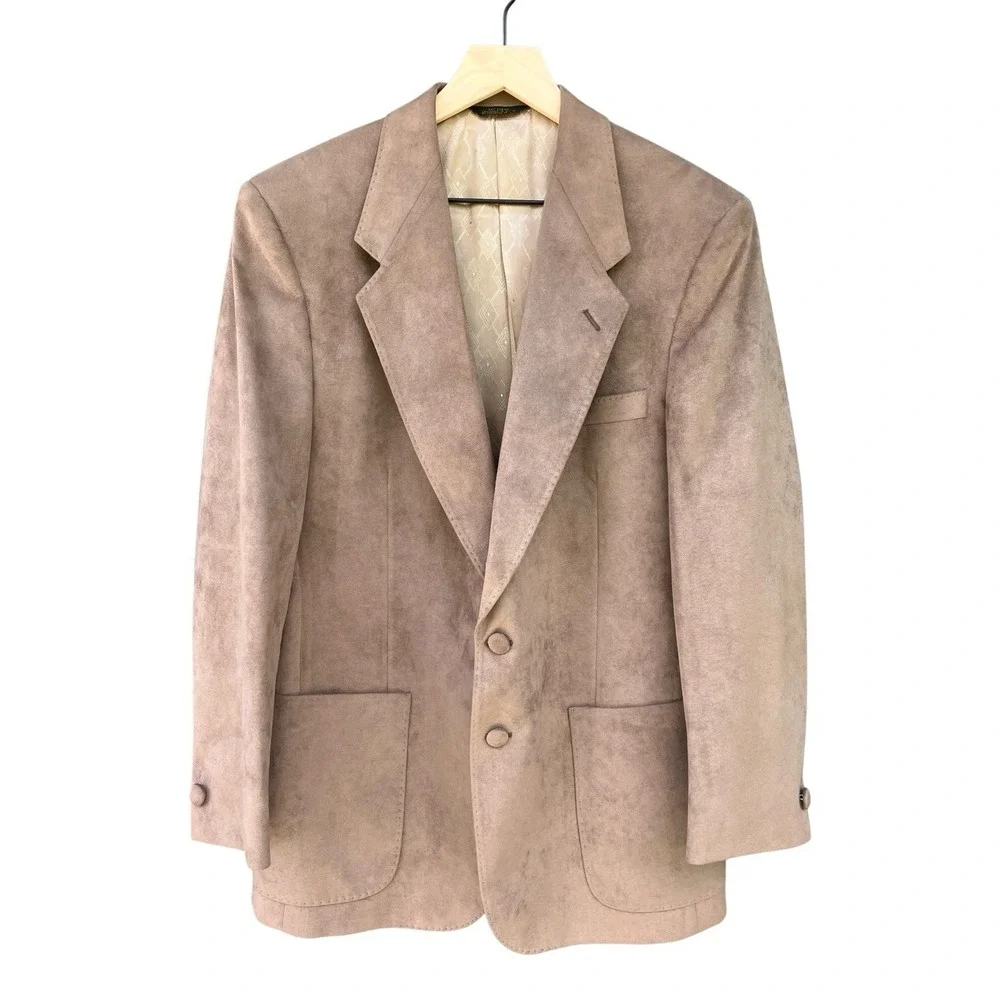 Vintage Ratner Clothes Ultrasuede Sport Coat Blazer 40R